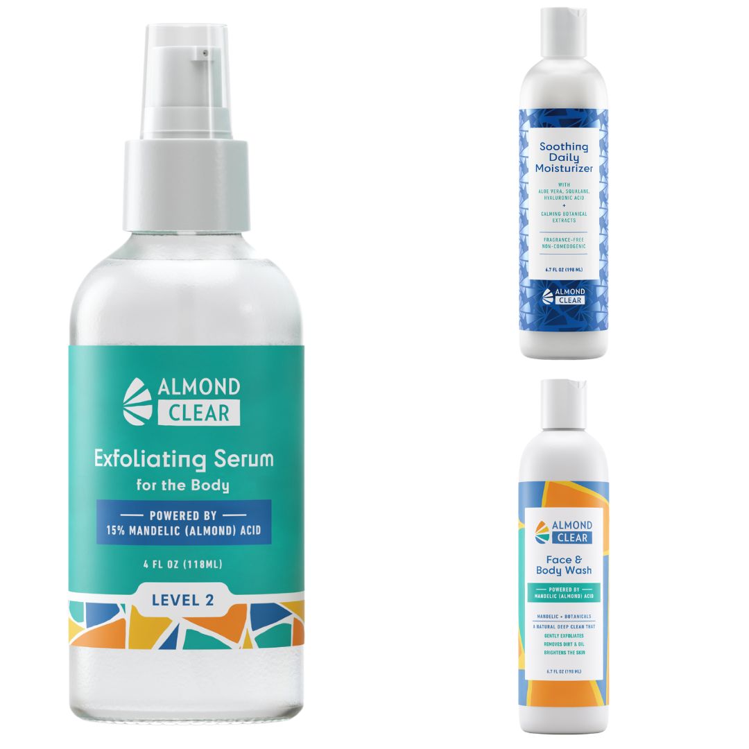 Body Acne Clearing Kit Almond Clear