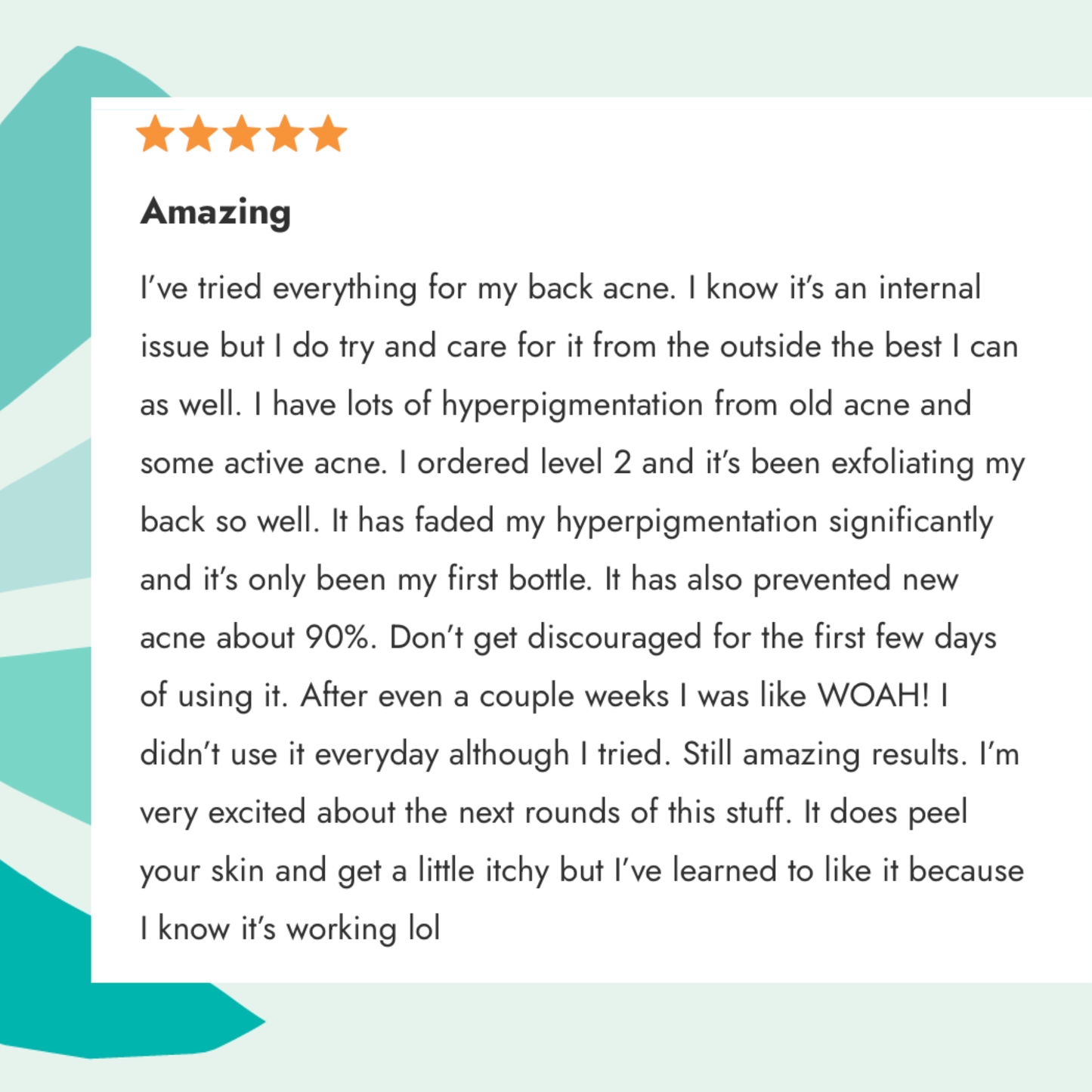 Back Acne Treatment - Level 2 Mandelic Acid Serum
