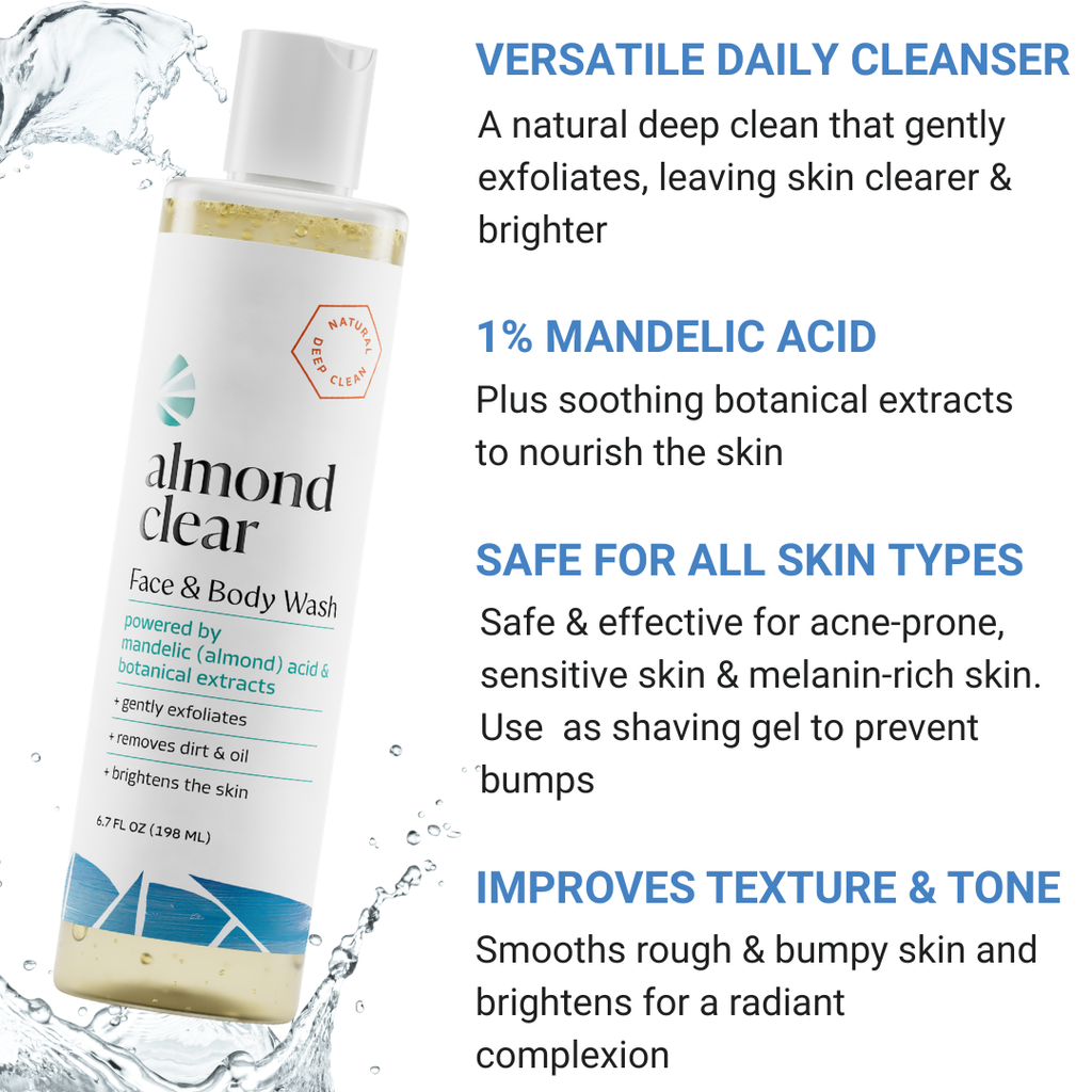 Almond Clear Face & Body Wash