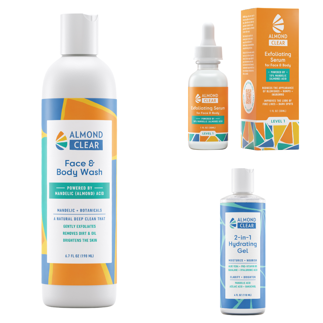 Facial Care Kit Oily Skin Almond Clear